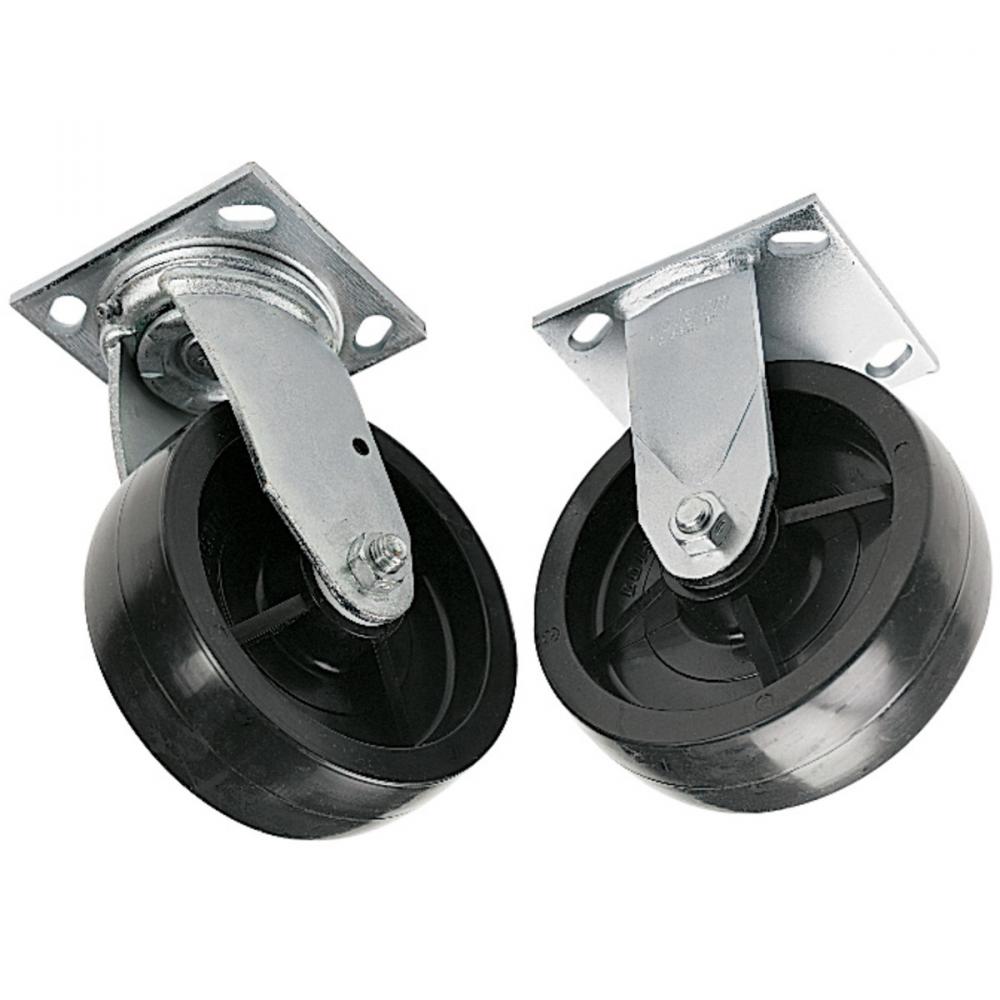 CASTER SET 6" 2 RIGID 2 SWIVEL