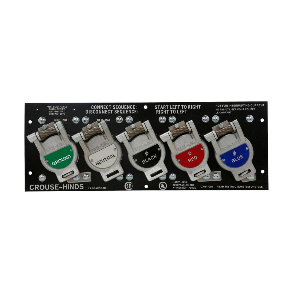 E0400 M 3 POSI PANEL GR WH BK