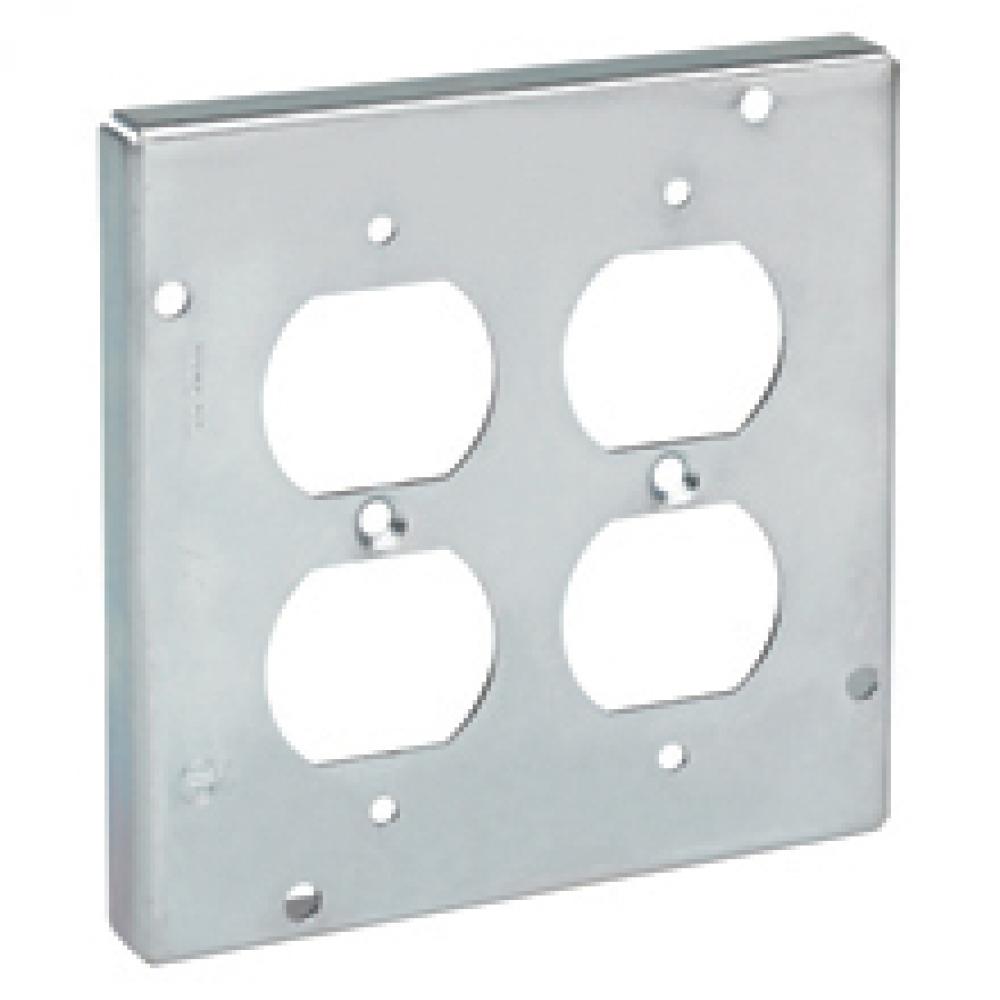 4 11 16 RS CVR DUPLEX RECEPTACLE AND ONE