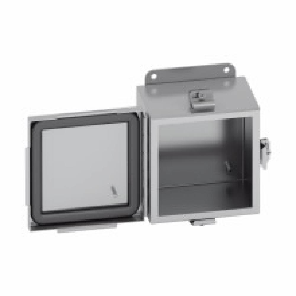 4X SS JIC CONT HINGE COVER ENCL 8X8X4
