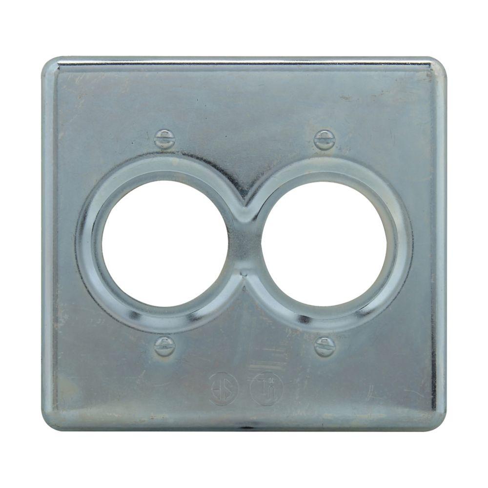 2 GNG AL 2W3P ROUND FLUSH MNT CVR