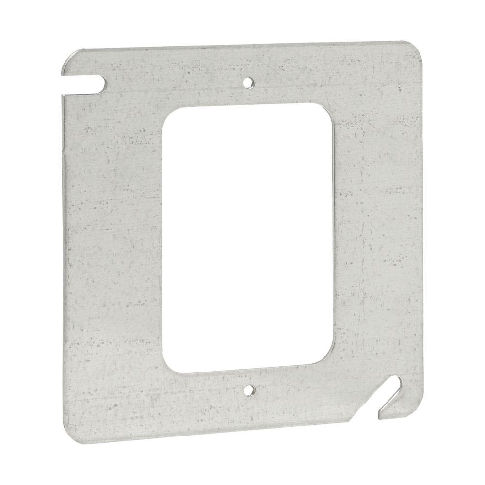4 SQ BOX CVR 1 DEVICE FLT