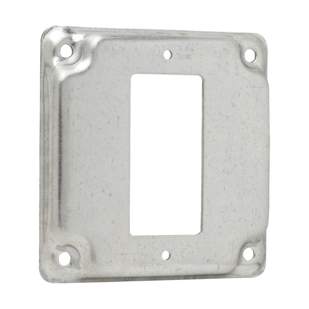 4 SQ BOX 1 GFCI REC SURF CVR