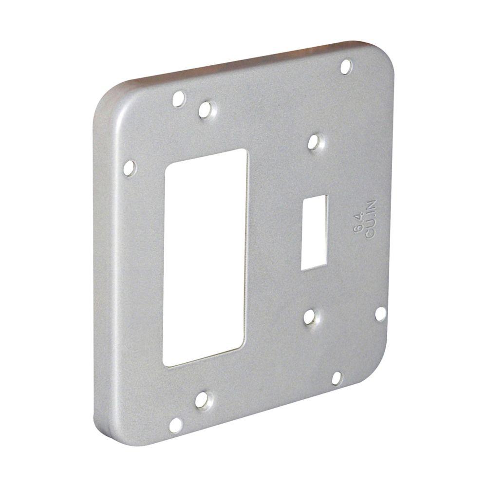 FOR ONE GFCI RECEPT ONE TOGGLE SWITCH