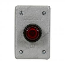 Eaton Crouse-Hinds DS24G - SGL GNG IRON SURF/FLUSH MT RED JEWEL/GSK