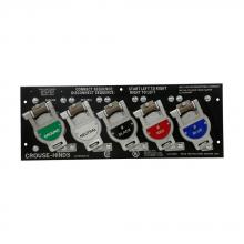 Eaton Crouse-Hinds E0400-1885 - E0400 F 6 POSI PANEL GR WH WH BK RD BL