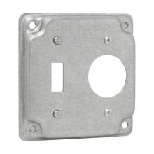 Eaton Crouse-Hinds TP504 - 4 SQ BOX 1 TGL 1 SNGL REC SURF CVR