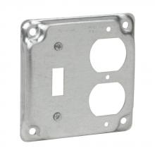 Eaton Crouse-Hinds TP506 - 4 SQ BOX 1 TGL 1 DUPLEX REC SURF CVR