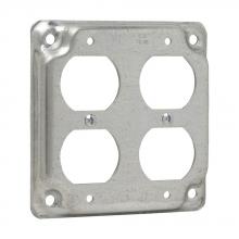 Eaton Crouse-Hinds TP510 - 4 SQ BOX 2 DUPLEX REC SURF CVR