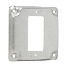 Eaton Crouse-Hinds TP513 - 4 SQ BOX 1 GFCI REC SURF CVR