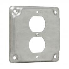Eaton Crouse-Hinds TP516 - 4 SQ BOX 1 DUPLEX REC SURF CVR