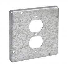 Eaton Crouse-Hinds TP722 - 4 11/16 SQ 1 DUPLEX REC SURF CVR