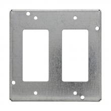 Eaton Crouse-Hinds TP741 - 4 11/16 SQ 2 GFI REC SURF CVR