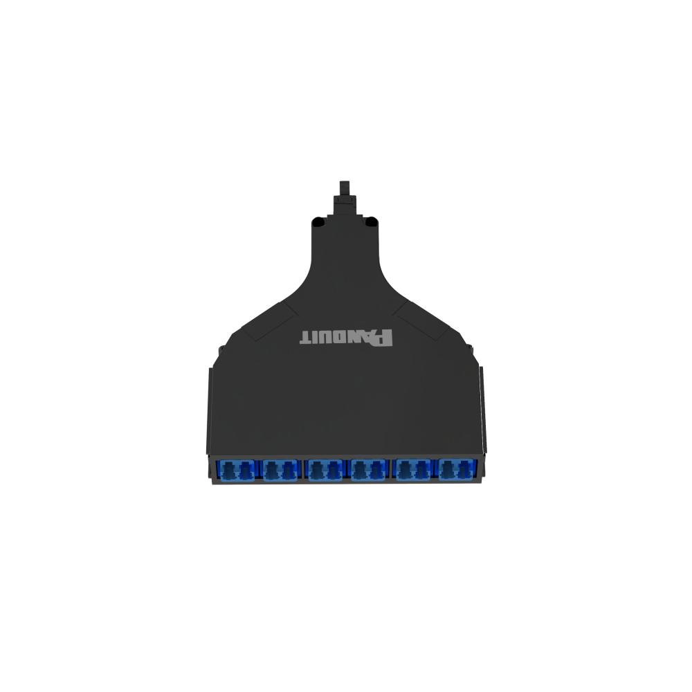 QuickNet™ SFQ MPO-LC Cassette, OS2, 12 Fiber,