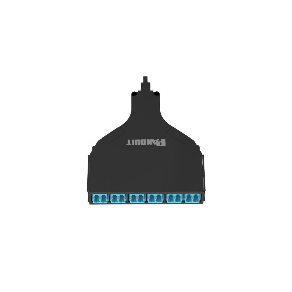 QuickNet™ SFQ MPO-LC Cassette, OM3, 12 Fiber,