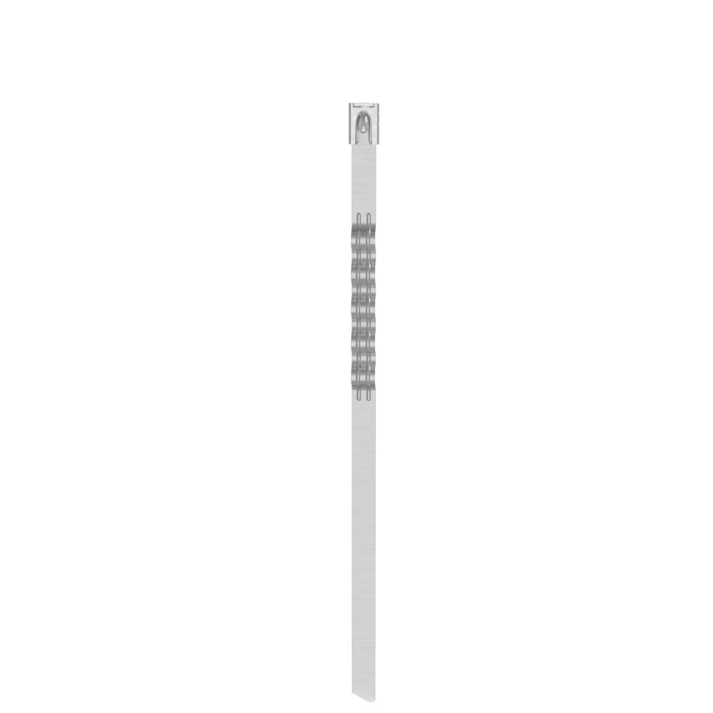 Wave-Ty™ MLT6WH-LP Wave Cable Tie, SS 304, Hea