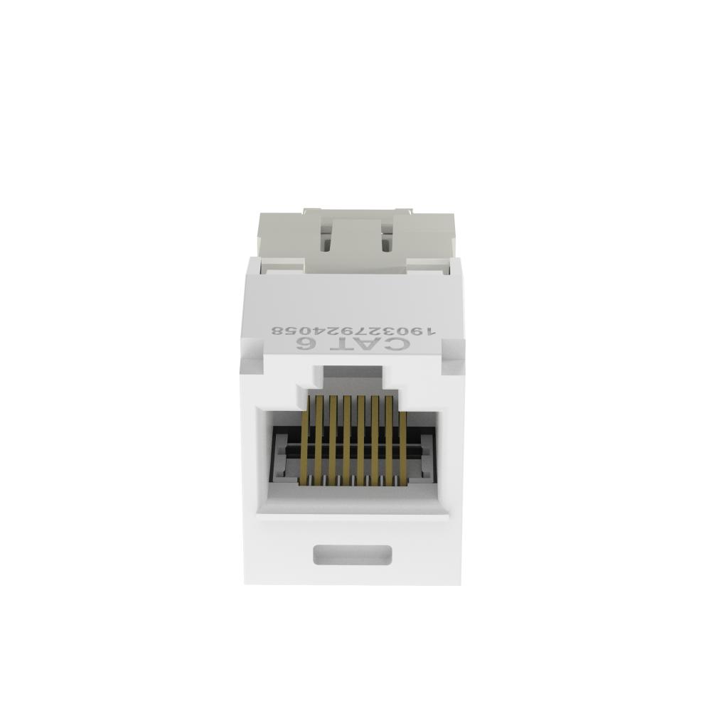 Mini-Com® UTP RJ45 Cat 6 TG Jack Module, White