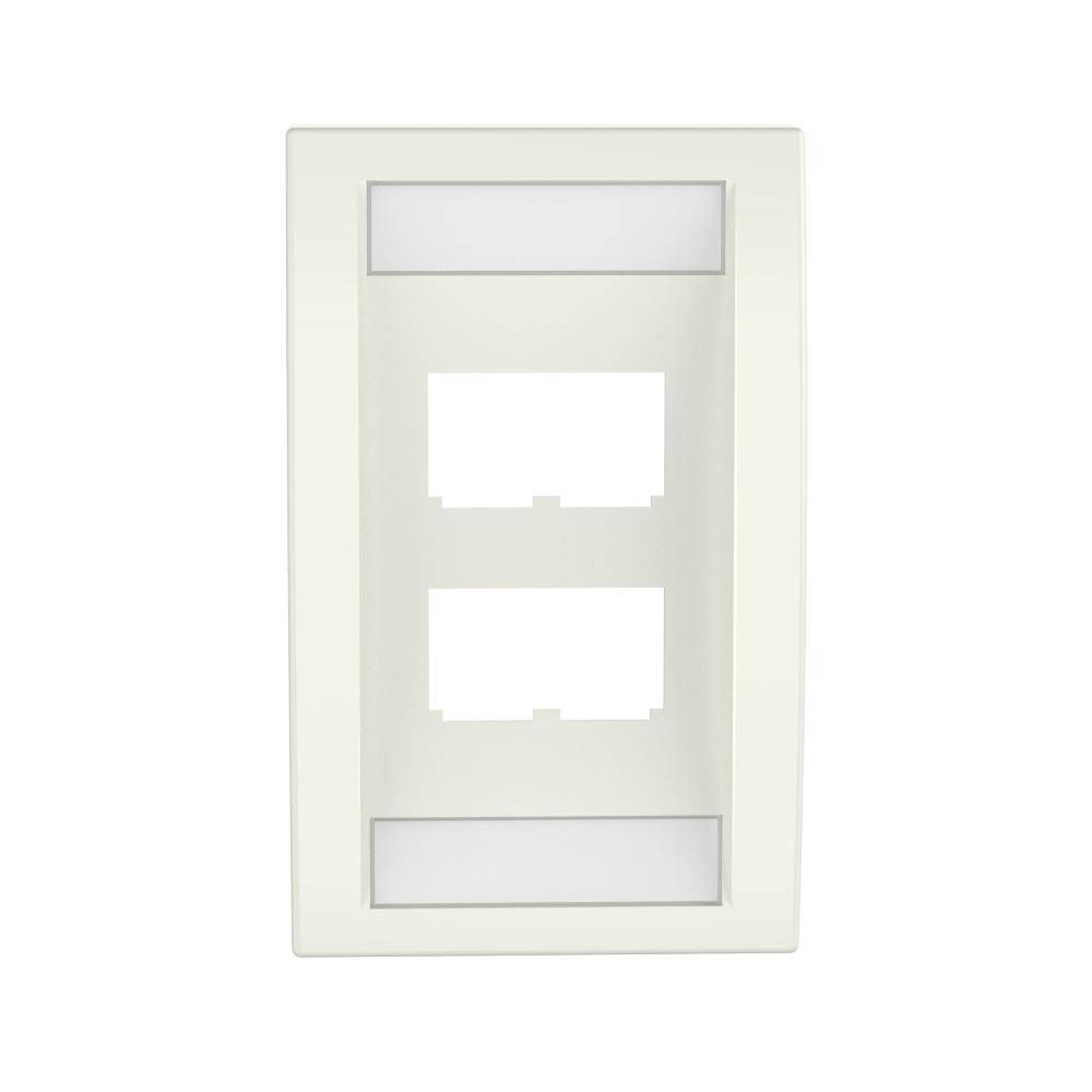 Mini-Com® Faceplate, 4 Port, Off White