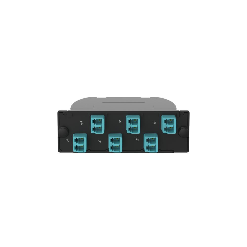 OptiCom® MPO-LC Fiber Cassette OM4, 12 Fiber, M