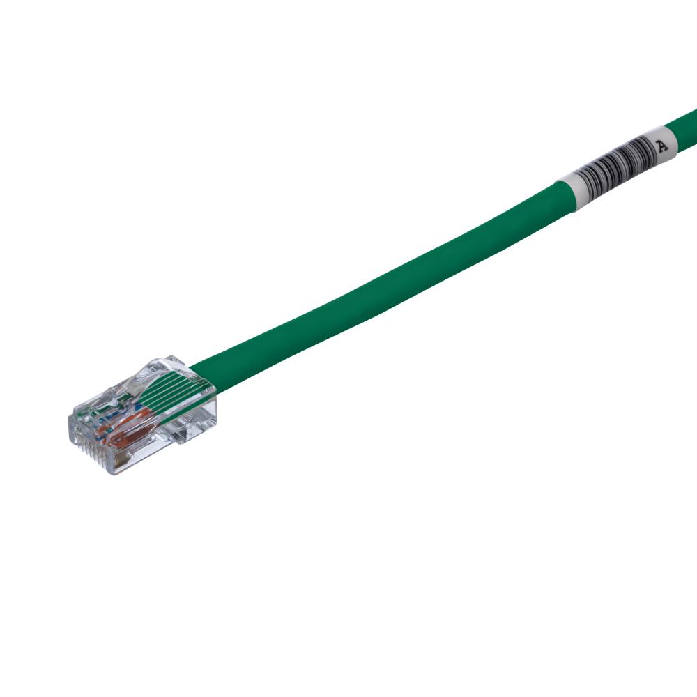 Cat 5e 24 AWG UTP Copper Patch Cord, 10 ft, Gree
