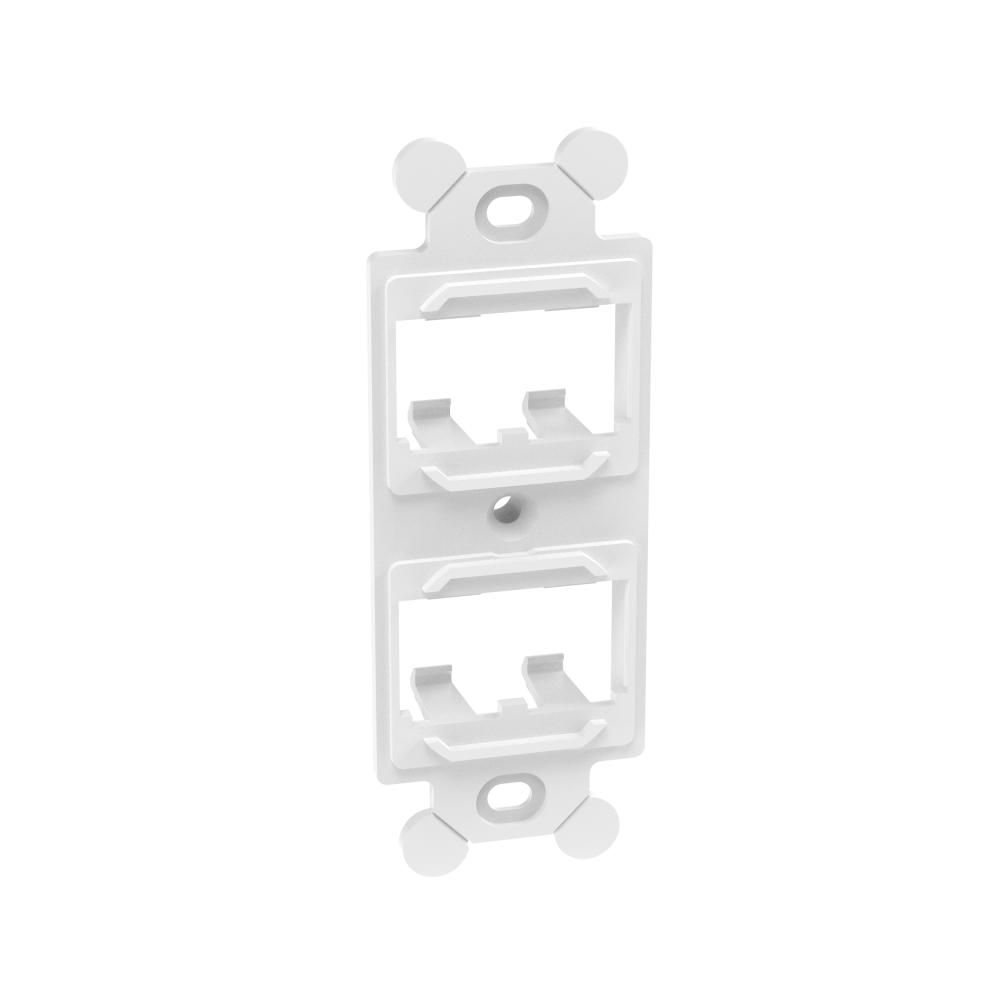 Mini Com Duplex adapter, 4 port, White