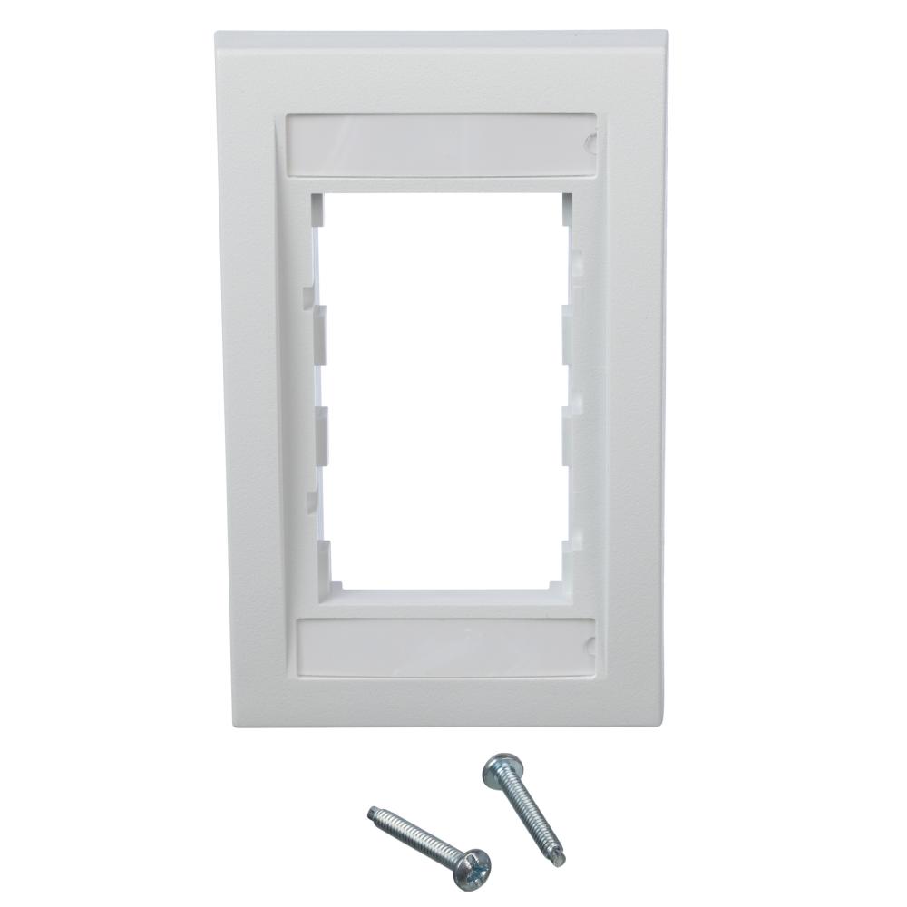 Faceplate Frame, Single Gang, White