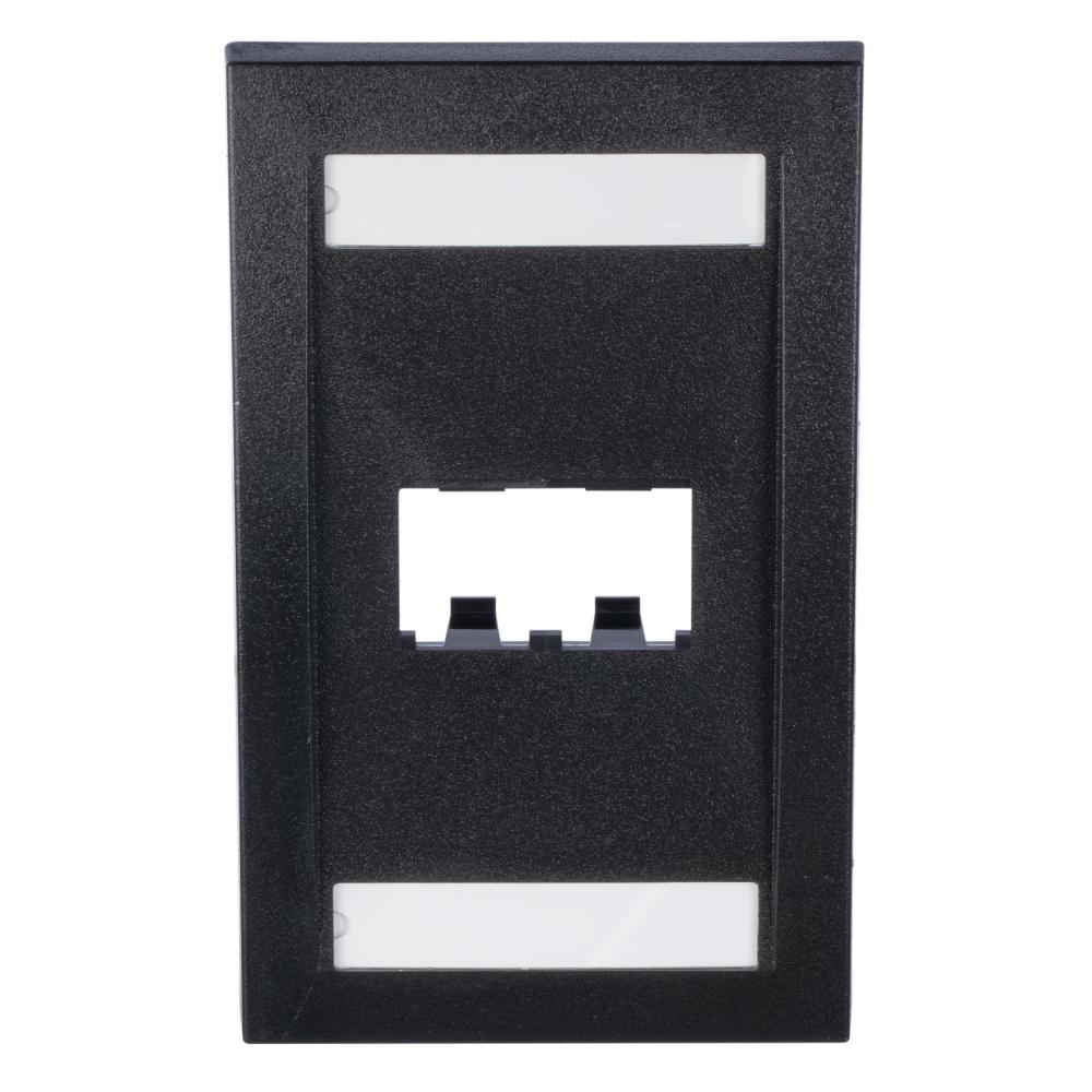 Mini-Com®, Executive, Faceplate, 2 port, Black