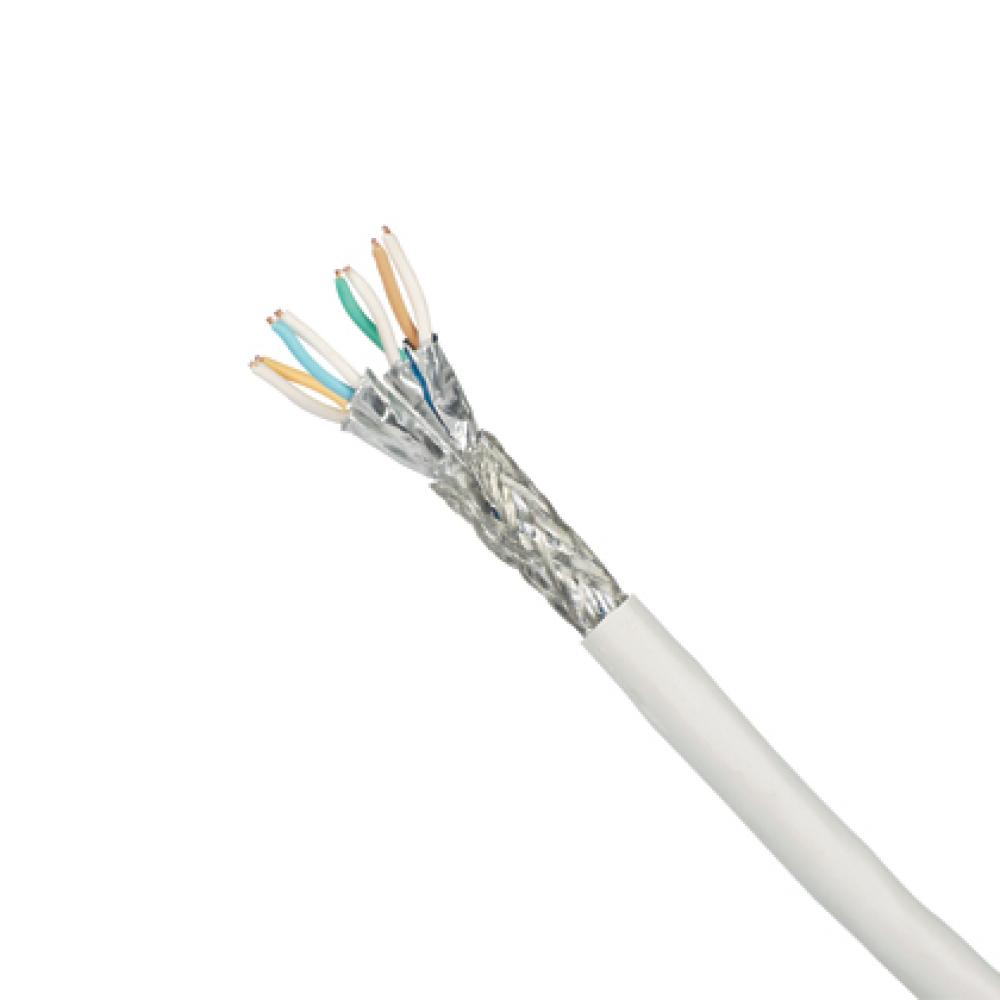 Cu,Cbl,Cat7,4PR,23AWG,Strd,S/FTP,GR