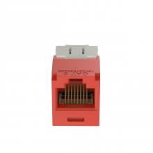 Panduit CJ688TGRD-24 - Mini-Com® UTP RJ45 Cat 6 TG Jack Module, Red