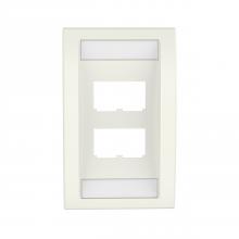 Panduit CFPE4IWY - Mini-Com® Faceplate, 4 Port, Off White