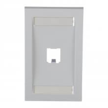 Panduit CFPE1WHY - Mini-Com® Faceplate, 1 Port, White
