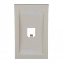 Panduit CFPE1IWY - Mini-Com® Faceplate, 1 Port, Off White