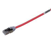 Panduit STP28X0.2MRD - Cat 6A 28 AWG Shielded Patch Cord, 0.2 m, Red