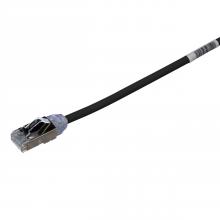 Panduit STP28X1MBL - Cat 6A 28 AWG Shielded Patch Cord, 1 m, Black