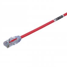 Panduit UTP28X2.5MRD - Cat 6A 28 AWG UTP Copper Patch Cord, 2.5 m, Red