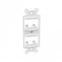 Panduit CF1064WHY - Mini Com Duplex adapter, 4 port, White