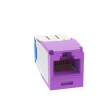 Panduit CJ6X88TGVL-24 - Mini-Com® UTP RJ45 Cat 6A TG Jack Module, Viole