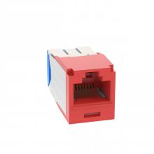 Panduit CJ6X88TGRD-24 - Mini-Com® UTP RJ45 Cat 6A TG Jack Module, Red