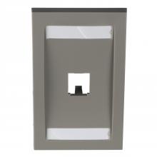 Panduit CFPE1IGY - Mini-Com®, Executive, Faceplate, 1 port, Intern