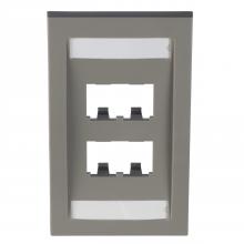 Panduit CFPE4IGY - Mini-Com®, Executive, Faceplate, 4 port, Intern