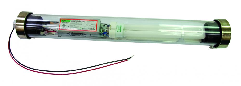 23" Tube Light, Poly Shade, 24 VDC, 18W