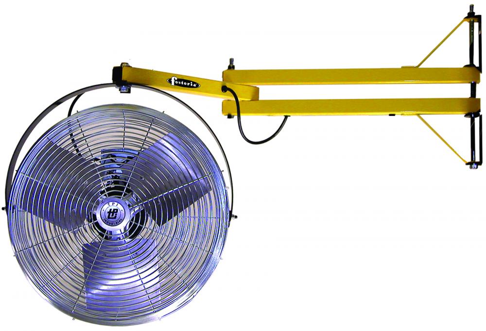 18" High Vel Fan Mtd on 24" Pivoting Arm