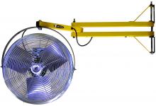 TPI 24LDFTE - 18" High Vel Fan Mtd on 24" Pivoting Arm