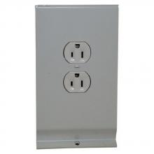 TPI 3900REC - 15A 120V RCPT/Plate for 3900 Series, Wht