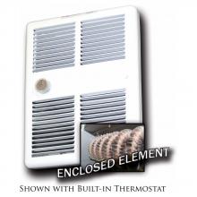 TPI E3275TRPW - 750W 120V Fan Frcd Wall Htr, Thrmst, Wht