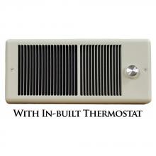 TPI F4320T2RP - 2000W LP Fan Frcd Wall Htr, DP Stat, Ivy