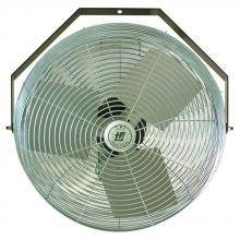 TPI U18TE - 18" Work Stat Fan, 1/8 HP, 3 Spd, 120V