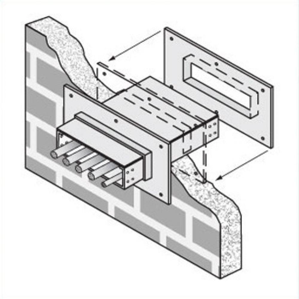 4M2-0424-36-S6 MillGal Steel Wall Penetr