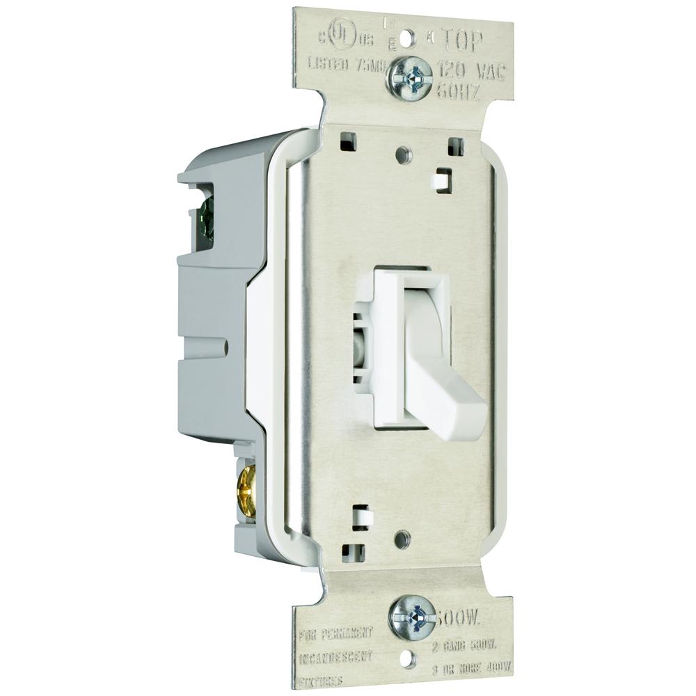 TOGGLE DIMMER 600W/SP W CLAM