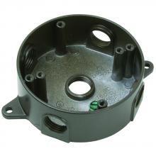 Legrand-Pass & Seymour WPRB25BR - WP BOX ROUND 5 HOLE 1/2  BRONZE